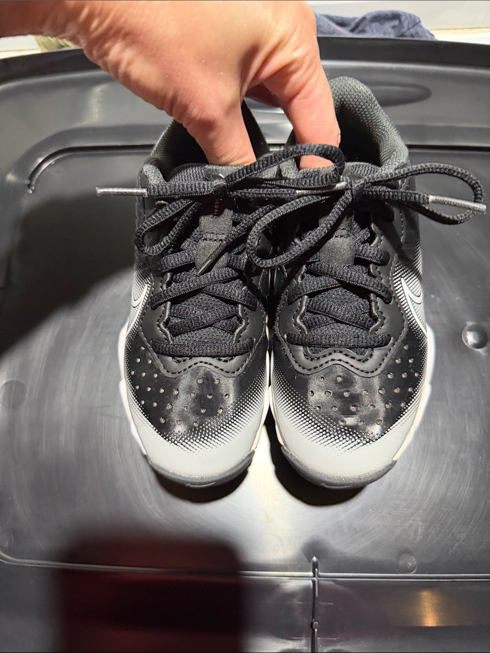Nike Baseball Black and White Cleats